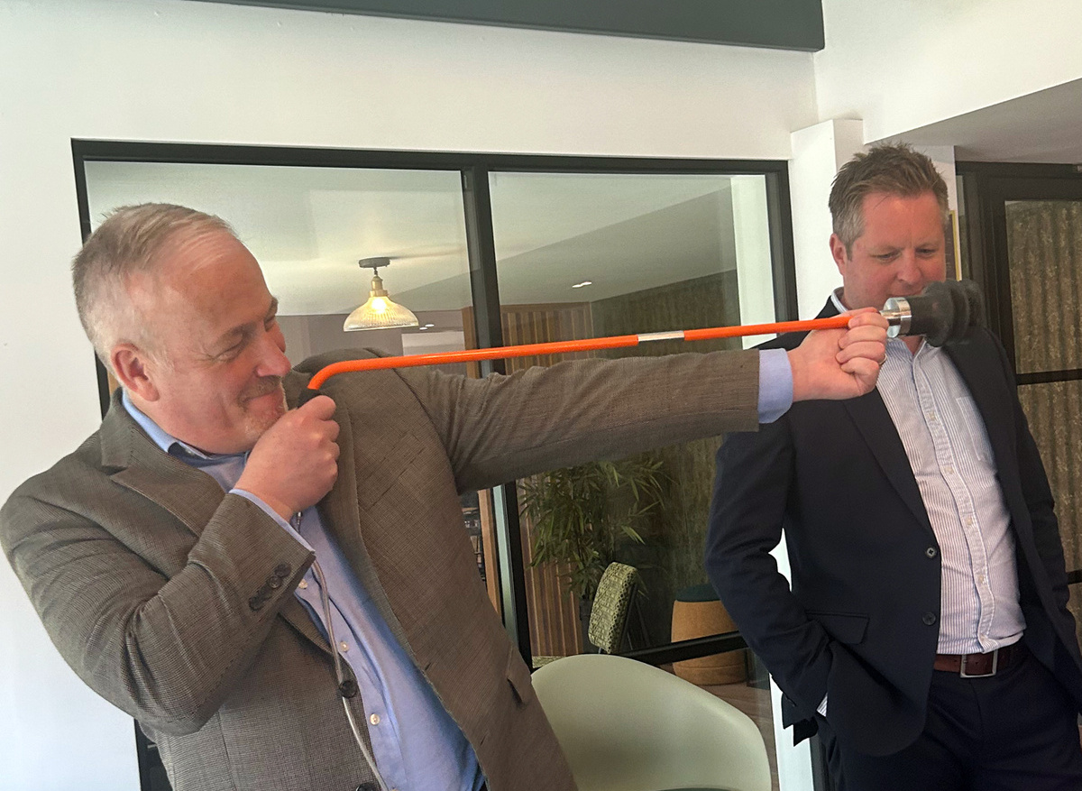 Richard Fuller MP visiting SOS Leak Detection Ltd