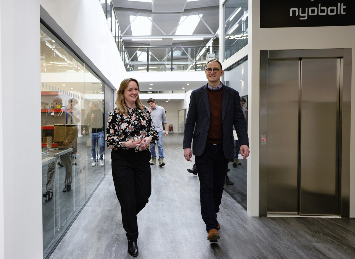 Ian Sollom MP visit to Nyobolt