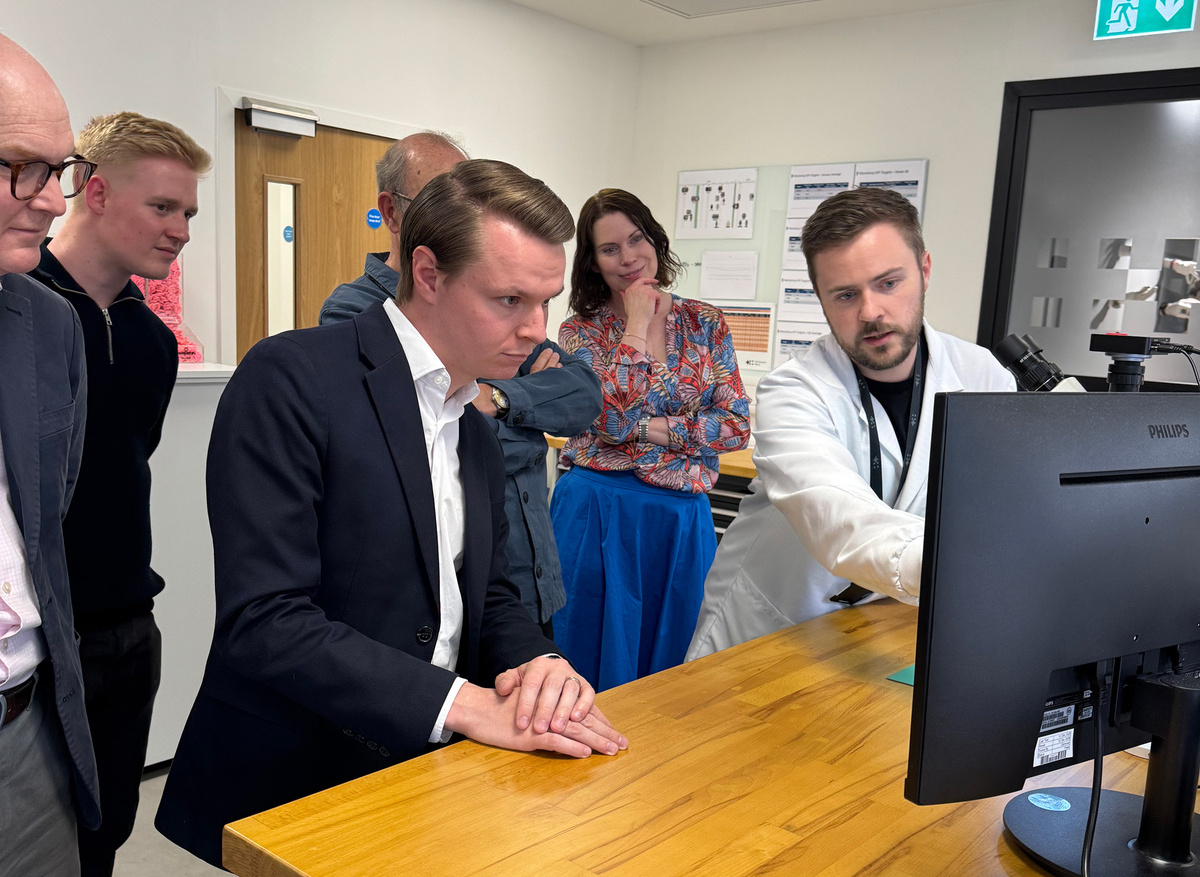 Joshua Reynolds MP visit to watchmaker Christopher Ward