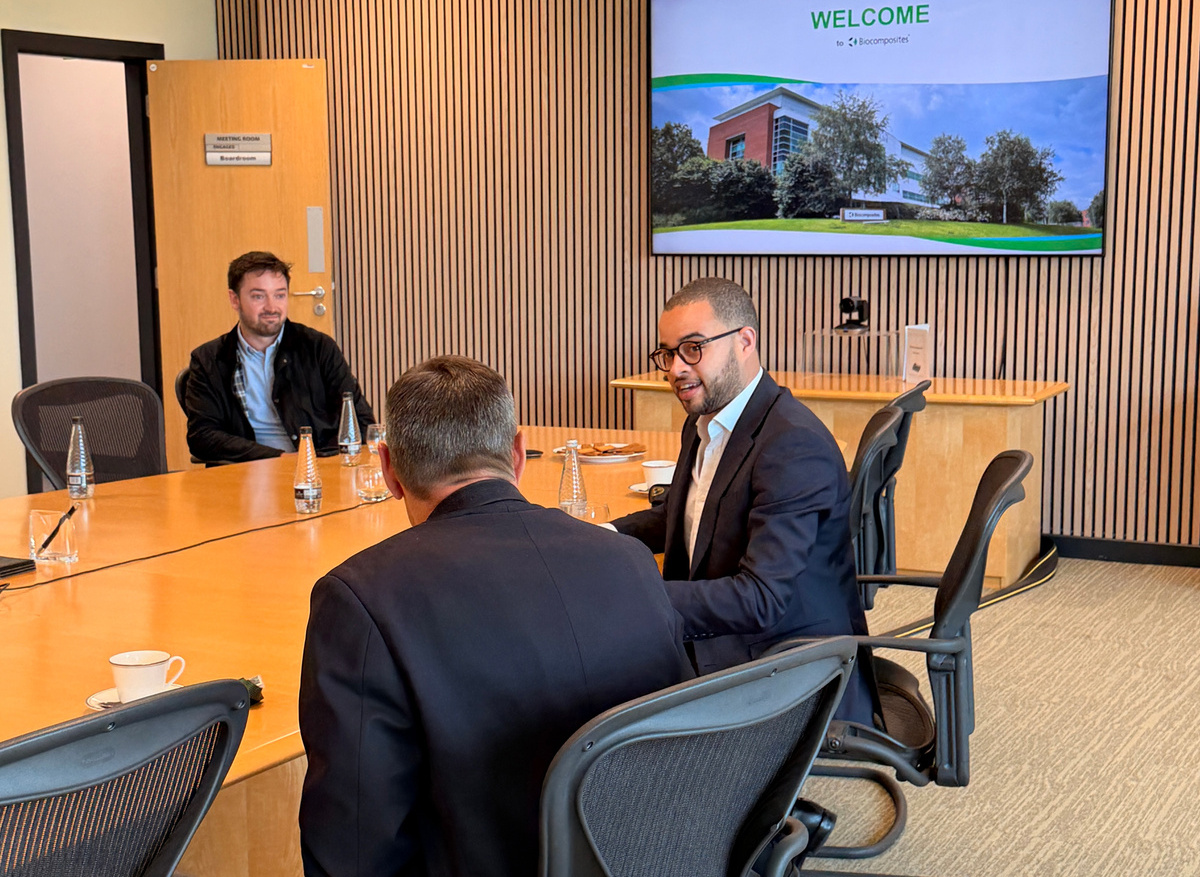 Adam Jogee MP visit to Biocomposites