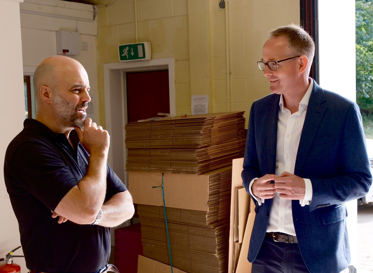 Kibosh Chief Executive Officer Ross Dickinson and John Lamont MP