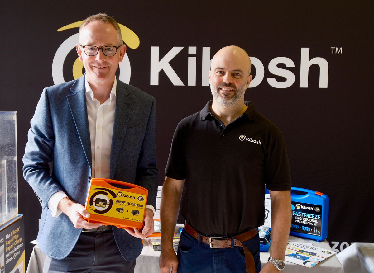 John Lamont MP and Kibosh Chief Executive Officer Ross Dickinson
